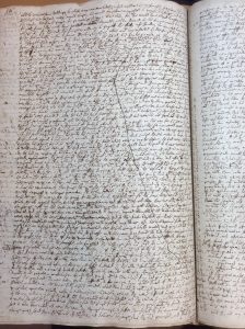 Edward Hydes original manuscript written on the day of the battle